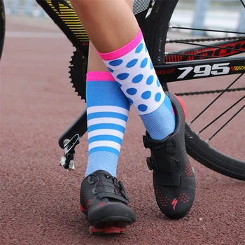 DH SPORTOVNÍ Cyklistické Ponožky Professiona Muži Ženy Sportovní Ponožky Kompresní odolné proti Opotřebení Silniční Kolo Cyklistické Ponožky Venkovní Sportovní Ponožky