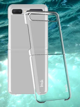 Imak Crystal Pro Plné Krytí PC Surround Kryt pro Samsung Galaxy Z Flip Case Transparentní, Odolný proti Opotřebení pevné Pouzdro