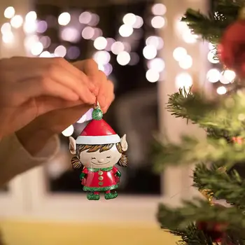 2 Barvy, Vánoční Strom, Santa Claus, Sněhuláci Terarijní Příslušenství Dárkový Box Víla Zahradní Figurky Doll House Decor