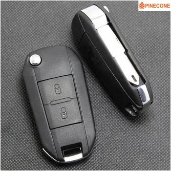 ŠIŠKA Klíč Shell pro Peugeot 106 206 207 306 406 Klíč Případě Styling 2 Tlačítka NE73 Blade Modifikované Remote Auto Klíče Fob Pouzdro
