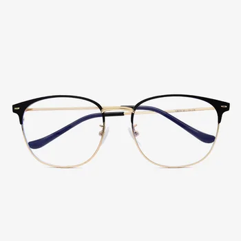 Retro Kočičí Oči Brýle Frame Anti Blue Light Muži Ženy Ploché Kovové Krátkozraké Optické Brýle Rám Modré Světlo Filtr Bloku