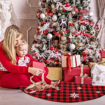 48 Palcový Vánoční Strom Sukně Veselé Vánoční Ozdoby Pro Domácí 2020 Vánoční Strom Ornament, Vánoční Navidad Dárky, Nový Rok 2021