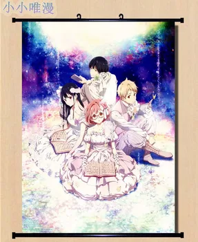 Anime Kyokai č. Kanata Kuriyama Mirai & Kanbara Akihito A Mitsuki Nase Domů Dekor Nástěnné Scroll Plakát Dekorativní Obrázky