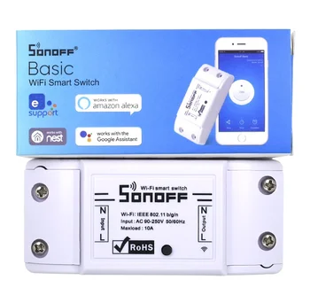 10ks Sonoff Základní Wi-fi Přepínač DIY Bezdrátové Dálkové Domotica Světlo Smart Home Automation Modul Relé Regulátor Pracovat s Alexa