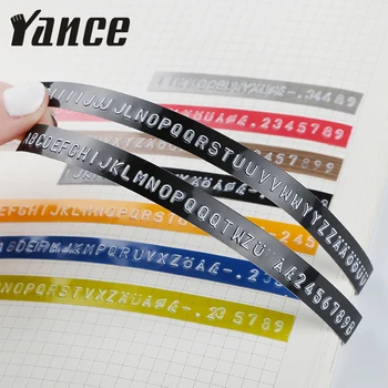 Yance 3ks Fluorescenční oranžová 6MM 9MM 12MM 3D Ražba Páska pro Dymo Reliéfní štítkovač PVC štítků Dymo Páska pro Motex E101