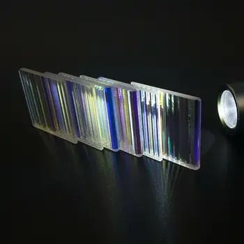 2KS 37*35*2mm Vadný Prism Optické Sklo Fyziky Dekorativní Prisma Obdélník Hranolu Dichroické