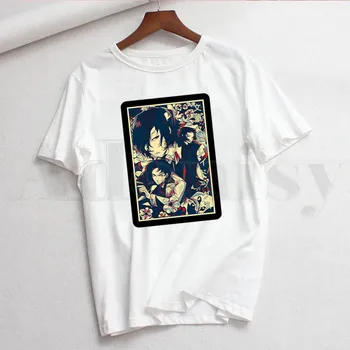 Bungou Toulavých Psů Osamu Dazai Anime Ženy T Košile Ženy Krátký Rukáv T-shirt Letní Tričko Harajuku Oblečení