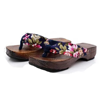 Venkovní sandály Gumové dřevo Letní Boty na Platformě Dřeva Ženy Sandály Ucpat Dřevěné Pantofle módní plážové boty Žabky