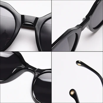 Peekaboo korejský styl tr90 brýle muži polarizované polygon černé módní sluneční brýle pro ženy uv400 dárkové předměty hnědá šedá