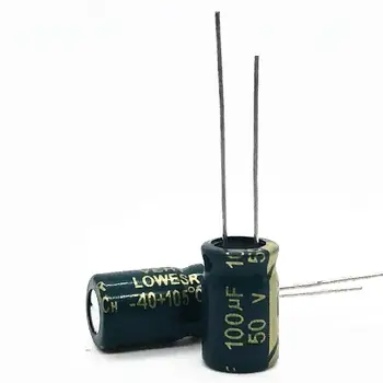 50V 100UF 8*12 vysoká frekvence nízká impedance hliník elektrolytický kondenzátor 100uf 50v 20%