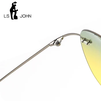 JE JOHN Ultralight Titanium Noční Vidění Brýle Muži Vysoce Kvalitní Objektiv Polarizované Anti-oslnění Řidiče Automobilu Sluneční Brýle Pro Muže