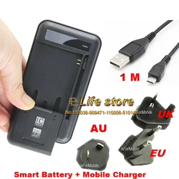 EU/UK/AU USB Desktop Dock Kolébka Baterie Mobilní Telefon Nabíječka+USB Kabel Pro Samsung Galaxy J3 J3109,který je Galaxy S Duos 2 Trend Plus