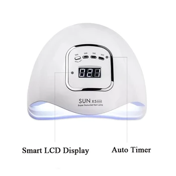 150W Slunce X5 UV LED Lampa na Nehty Nail Dryer Led Hybridní Manikúra Lampa na Nehty, Gel na nehty Sušení Auto Sensor Manikúra Nástroje