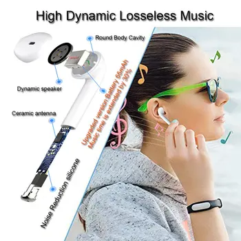 RGLM I7s TWS Bluetooth Sluchátka Stereo Sluchátka Bluetooth Headset s Nabíjecí Modul Bezdrátové Sluchátka s mikrofonem pro Všechny Chytrý Telefon