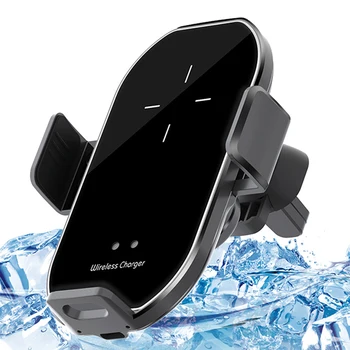 10W Qi Bezdrátová Nabíječka pro iPhone 11 Pro Xs Max X 8 Samsung S10 S20 Wireless Rychlé Nabíjení Infračervené Automatické auto, Klip Držák