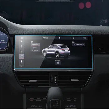 Pro Porsche Cayenne 3. Gen 2019 GPS Navigace Tvrzené Sklo Screen Protector Kryt Ochranný Film odolný proti poškrábání filmu
