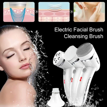 Obličeje Čistící Kartáč Elektrické Kosmetické Přístroje Otáčení o 360 Stupňů Mini Masáž Obličeje čistší Hluboké Pórů Pupínek Čistící Stroj