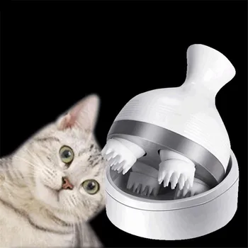 Pet Inteligentní Nabíjení Kočičí Masáž 3D Masáž Hlavy Kočky Automatické Otočení Vodotěsný Elektrický Dračí Dráp Han Čistič Prachu