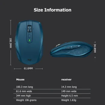 Logitech MX Anywhere 2 Multi-device Wireless Mobile Mouse 2.4 GHz Nano Myš Office USB Myš Podpora pro Multi-Device Control
