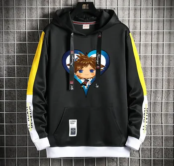 Kingdom Hearts Anime s Kapucí Muži/Ženy Harajuku Populární Hoodeds Svetr Ležérní Streetwear Falešné dvoudílné vesta kabát