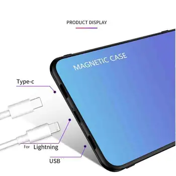 Power Pouzdro Pro Samsung Galaxy S20 Ultra S20 Plus Bezdrátová Magnetická Nabíječka Pouzdro Slim Tvrzeného skla Power Bank Kryt