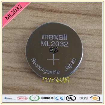 Vysoce kvalitní 2KS/LOT Nový, Originální Maxell ML2032 3V Dobíjecí lithium baterie tlačítko buňka tlačítko baterie (ML2032)