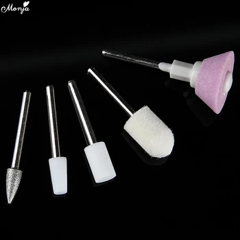 Monja 5 V 1 Přenosné Elektrické Nail Art Vrtací Stroj Nastavit Manikúra Pedikúra Broušení UV Gel Leštění pilník na Nehty Remover Tool Kit