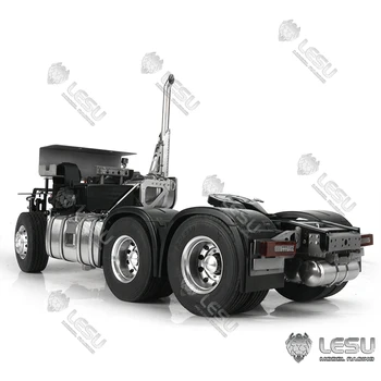 Kovový 6x6 Podvozek, Zámek Diferenciálu Nápravy, Motor Servo pro 1/14 TAMIYA VOLVO FH16 Traktor Truck