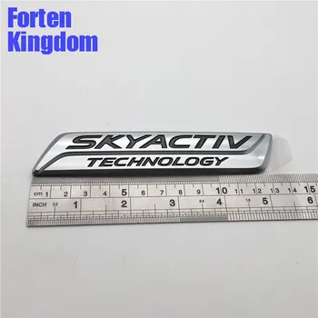 Forten Království 1 Kus ABS Plastu Chrome SKYACTIV TECHNOLOGIE Pro CX-5 Auto Kufr Znak, Nálepka, Auto Odznak Obtisk Symbol