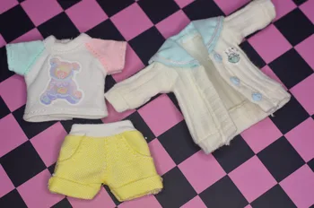 Ob11 dítě šaty BJD PD9 GSC panenky oblečení na Podzim a zimu rutinní výlety kabátek+tričko+kalhoty panenky příslušenství