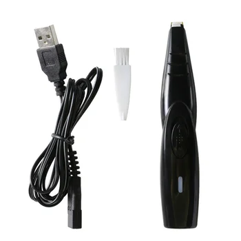 Pet Nail Zastřihovač chloupků USB Dobíjecí Elektrické Clipper Pet Grooming Nástroj pro Psa Ostříhat Paw holicí Strojek Clipper (Modrá a Černá Běžel