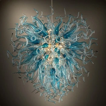 Vlastní Vyrobené Luxusní Lustr, Osvětlení, LED Ručně Foukané Skleněné Lustry pro Vnitřní bytové Dekorace