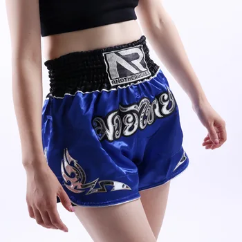 Pánské Boxerské Šortky Školení v oblasti hospodářské Soutěže Výšivky Muay Thai Šortky MMA, Bojová Umění, Boj Boxerské Kalhoty Tepláky