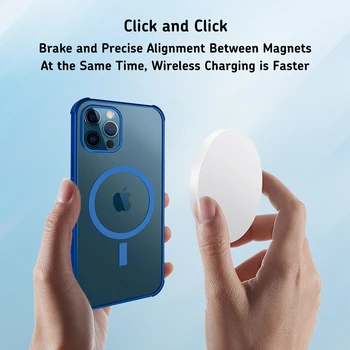 CASEIER Vysoce Kvalitní Magnetické Pokovování Telefon Pouzdro Pro iPhone 12 Pro Max Mini Průhledné Kryty Pro iPhone 11 Pro Max Funda