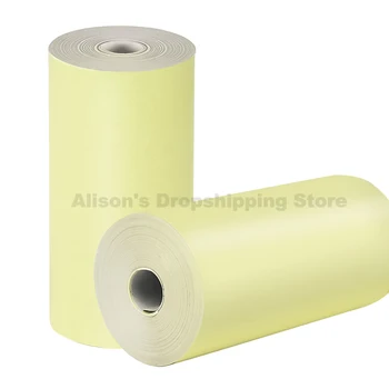 Žlutá barva tepelnou obdržení foto papír do tiskárny pro Peripage Paperang P1 P2 mini kapsa na mobilní telefon bluetooth tiskárna 58mm A6