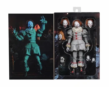 3 Hlavy Nejnovější Originální NECA Horor To Pennywise Joker PVC Akční Obrázek Halloween Den Dárek