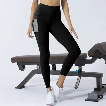 Fitness Vysokým Pasem Legging Bříško Ovládání Bezproblémové Energie Gymwear Cvičení Běží Cvičí Jóga Kalhoty Hip Zvedání Trainning Nosit