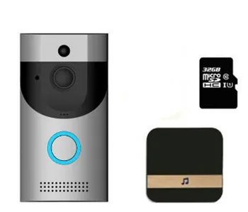 720P Bezdrátové WI-fi Zvonek Zdarma Cloud Storage Video Dveřní Telefon