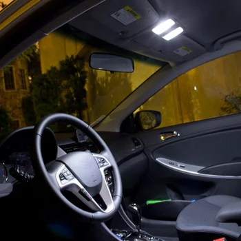 9pcs LED osvětlení spz + osvětlení interiéru kit balíček pro období 2011-Hyundai Elantra Dome Mapa Kufru zavazadlového prostoru světlo Lampy