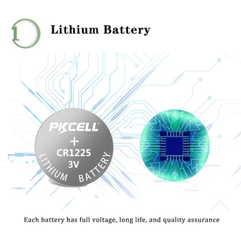 10ks CR1225 3V Lithium hodinky Baterie BR1225 DL1225 ECR1225 CR 1225 Tlačítko Baterie pro hodinky, auto dálkové klíč 3 pack
