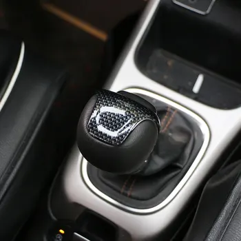 Auto ABS Chrom hlavice Řadicí Páky Ochranné Obložení Hlavy Knoflík Kryt Nálepka pro Jeep Compass 2017 2018 Renegade+ Doplňky