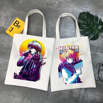 Killua Anime Manga Killua HxH Ďábel Oko Vytisknout Nákupní Tašky Dívky Módní Ležérní Pacakge Ruční Taška