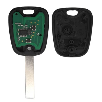 Jingyuqin 2 Tlačítka Auto Dálkové Ovládání Klíč Shell Vhodné Pro PEUGEOT 207 307 Vůz Bezklíčové Fob ZEPTEJTE se 433Mhz PCF7961 Čip HU83 Čepel
