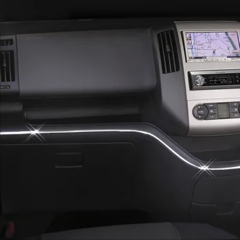 6M Univerzální Car Styling Chrome Interiér přístrojová deska Air Vent Zásuvky, Vnitřní Obložení Dveří Kryt Tvarování Pás Dekorativní Lišta 6mm