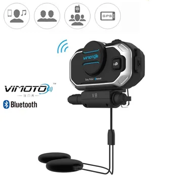 Easy Rider vimoto V8 850mAh Helmy Bluetooth Headset Motocyklu Stereo Sluchátka Pro Mobilní Telefon, MP3 a GPS Vysílačky