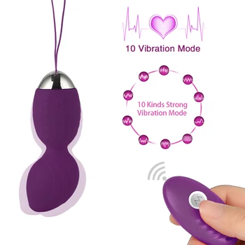 Vibrační vajíčka Hračky pro Dospělé Silikonové Smart Kegel Ball pro Ženy Vagina Zpřísnění Kegel Cvičenec Vibrátor Míč Sexuální Hračky pro Ženy