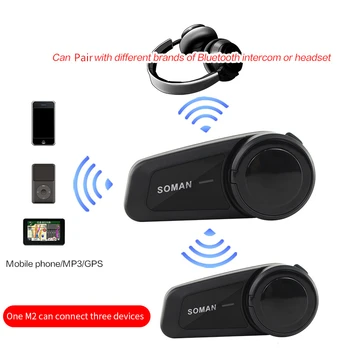 SOMAN Group Intercom Headset Bluetooth Filp Až Helmu Modulární Dual Lens Závodní Motocykl Bluetooth Helmy Muži Černá Casco Moto