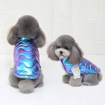 Luxusní Mořská Panna Barva Pet Oblečení Teplé Zimní Psa Bunda Kabát Módní Pet Pes Oblečení Oblečení Pro Malé Psy Čivava, Bišonek
