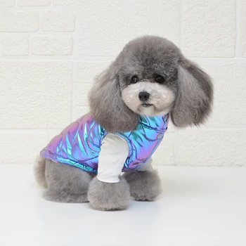 Luxusní Mořská Panna Barva Pet Oblečení Teplé Zimní Psa Bunda Kabát Módní Pet Pes Oblečení Oblečení Pro Malé Psy Čivava, Bišonek