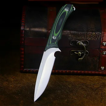 DEHONG Německo D2 oceli, high-end venkovní taktické rovný Nůž venkovní Nůž Jungle Adventure tělo nůž lovecký nůž